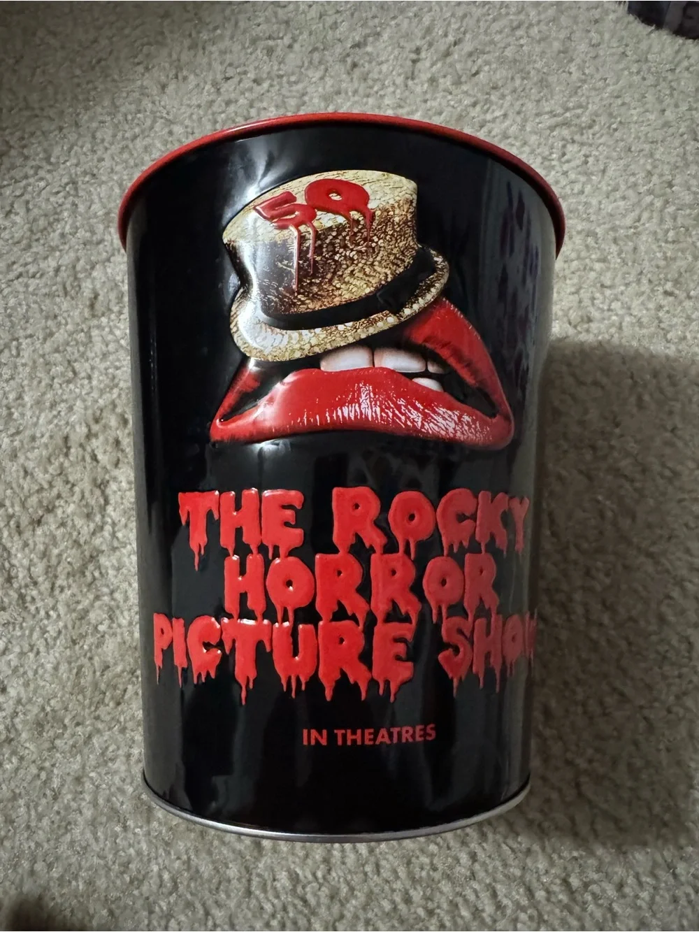 Rocky Horror Picture Show Popcorn Tin 50th Anniversary